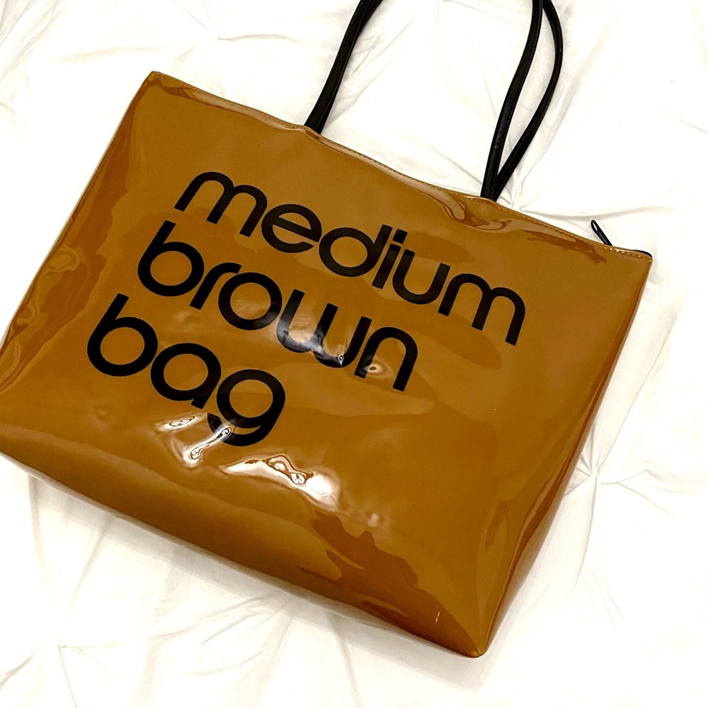 Bloomingdale's Zip Top Medium Brown Bag